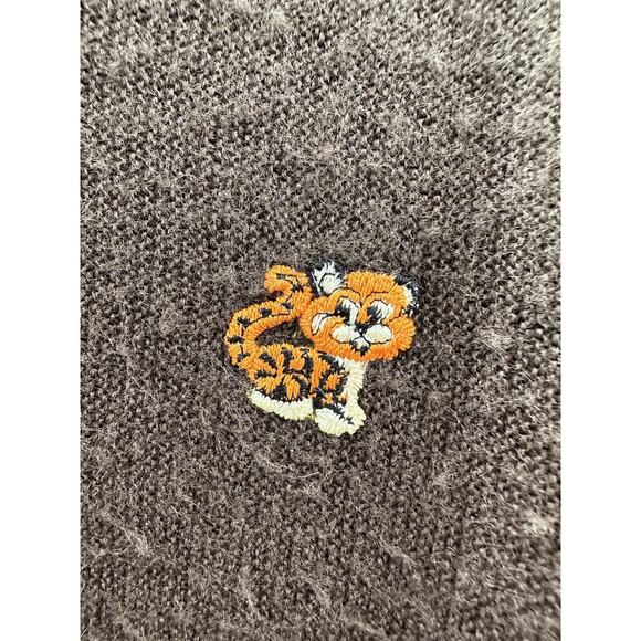 Womens Pickering by Kimberton Sweater Size Large Brown Lion Long Sleeve V-neck - Picture 3 of 12